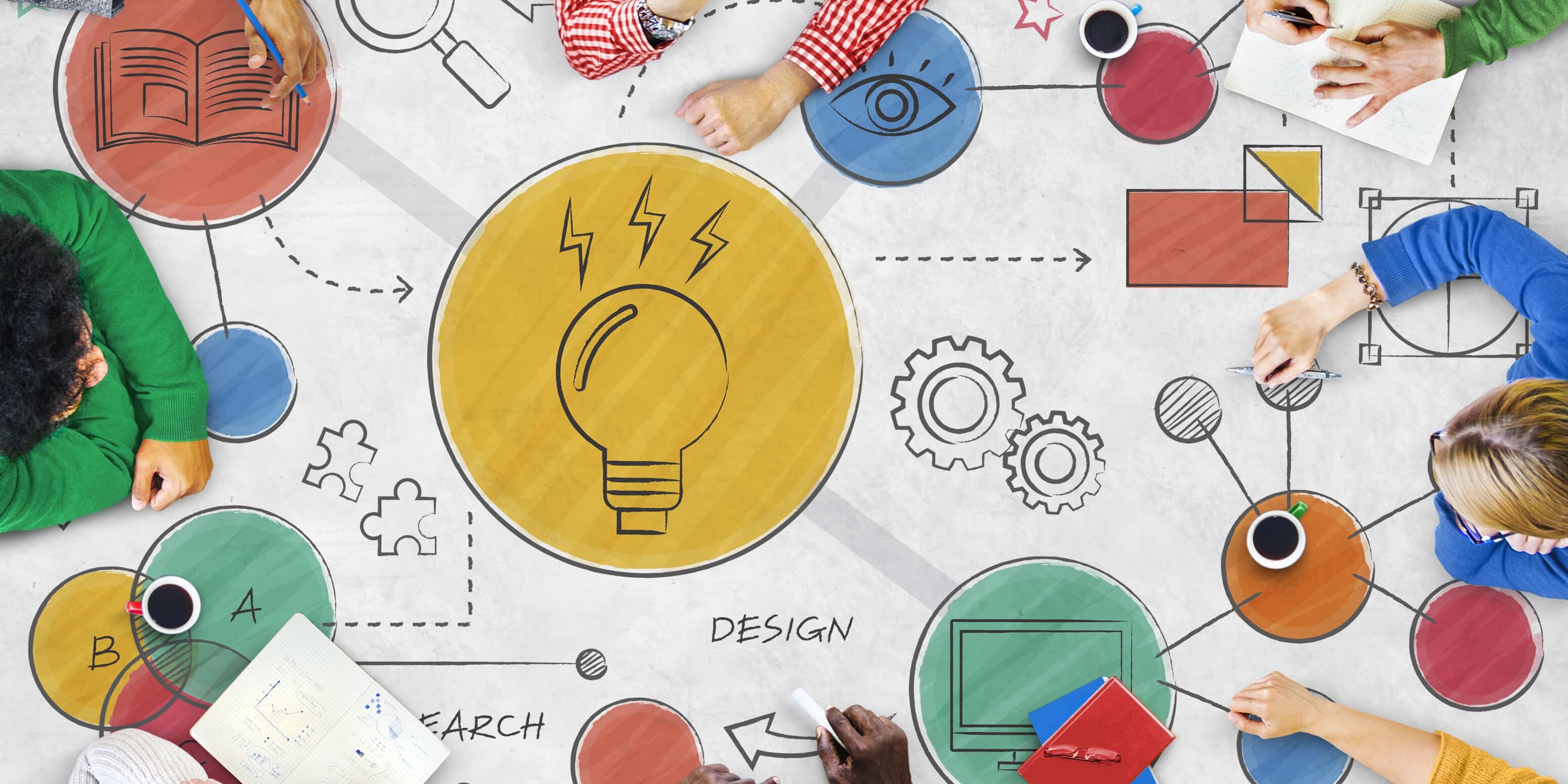 Light Bulb Ideas Creative Diagram Concept